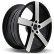 black-with-machined-face